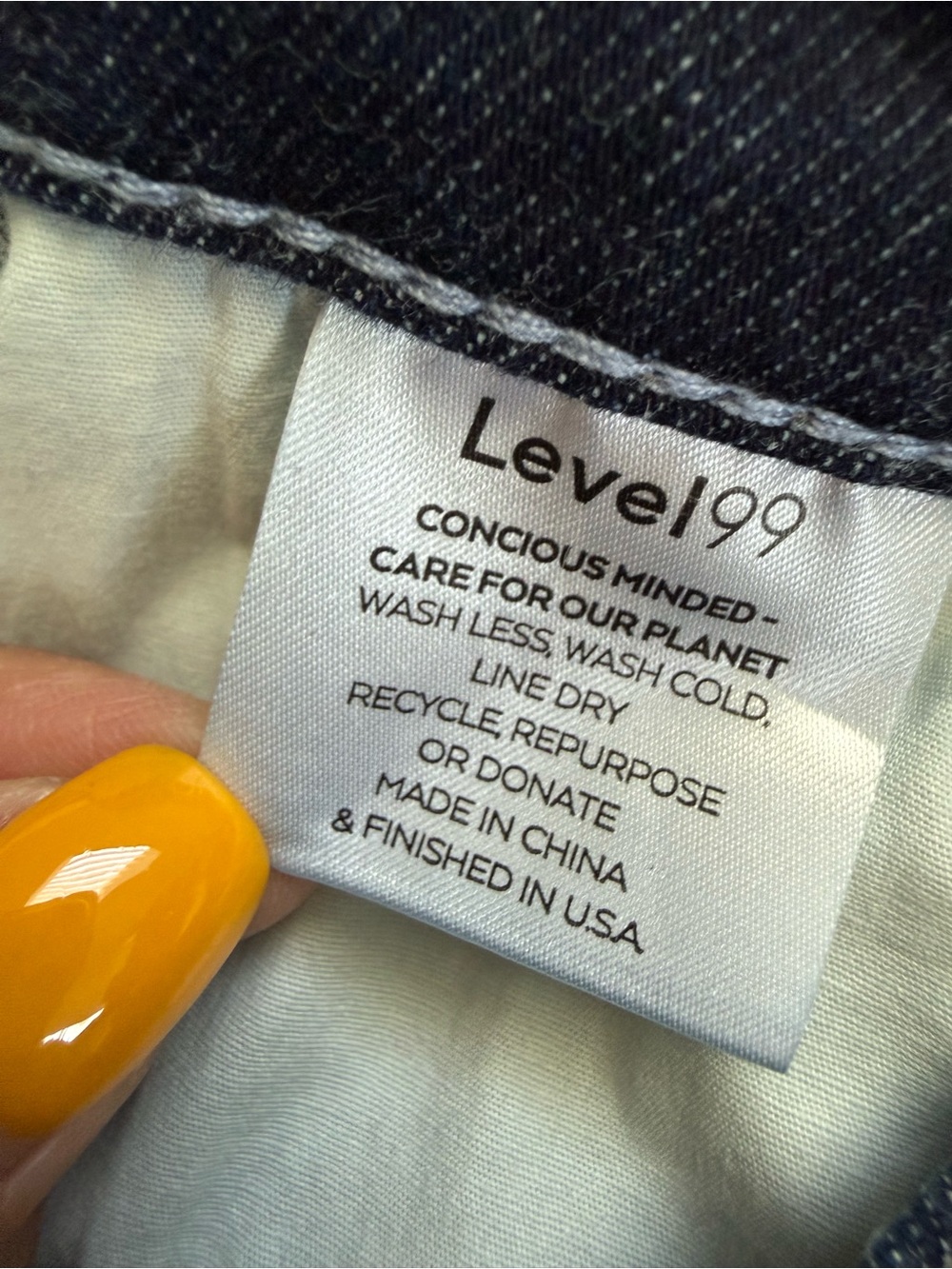 Level 99 Dark Blue Wide Leg Jeans Size 29 - Picture 8 of 13